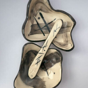 Salseros Chino + Untador de Cerámica Artesanal