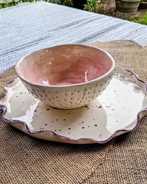 tazon de ceramica artesanal