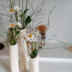Set de Floreritos de Cerámica Artesanal – Minimalismo y naturaleza en tu espacio