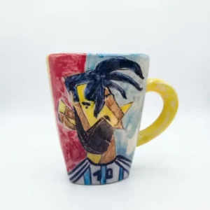 taza illustracion de lionel messi atras