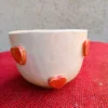 taza de ceramica artesanal con platito pintado